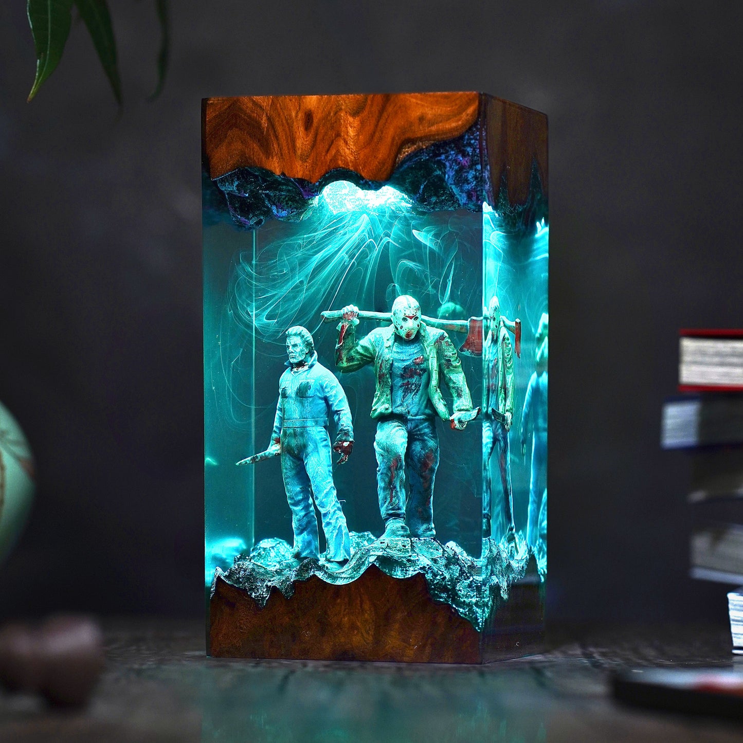 Michael Myers & Jason Voorhees Resin Lamp