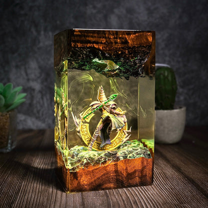 Black Magician Resin Lamp