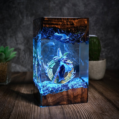 Black Magician Resin Lamp