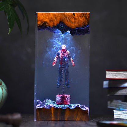 Jason Voorhees Underwater Resin Lamp