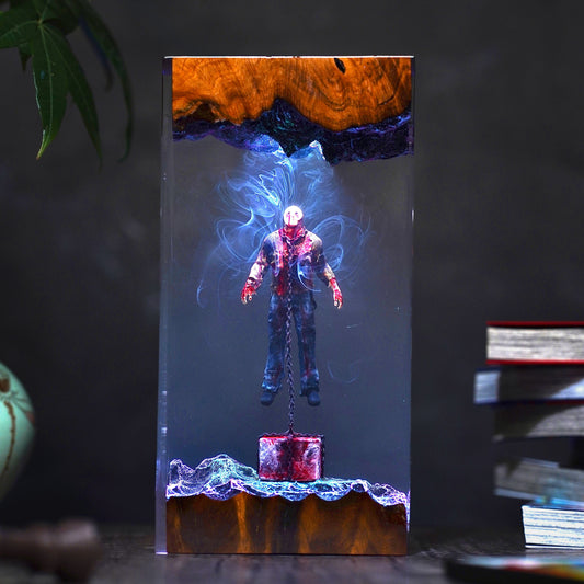 Jason Voorhees Underwater Resin Lamp