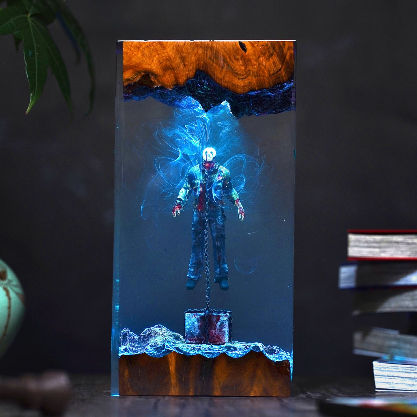 Jason Voorhees Underwater Resin Lamp