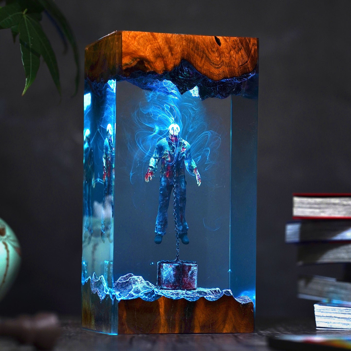 Jason Voorhees Underwater Resin Lamp