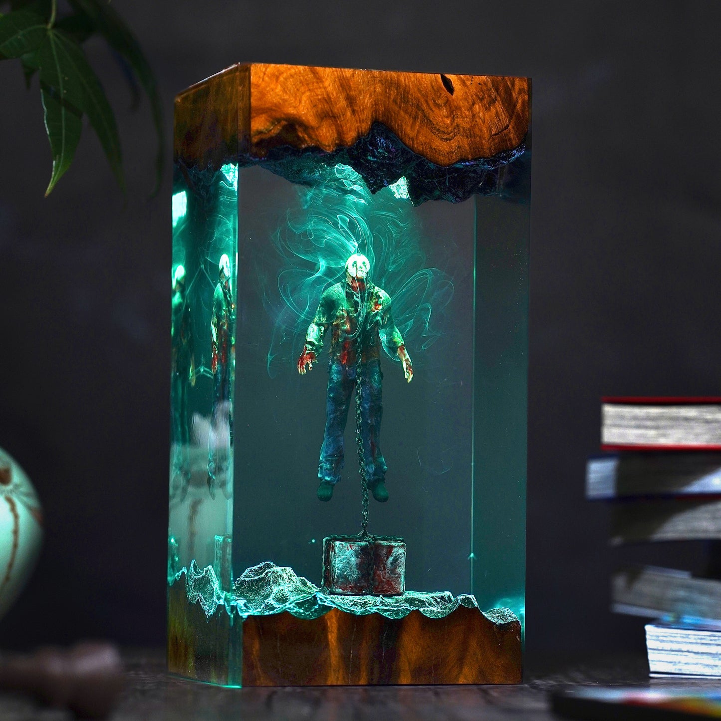 Jason Voorhees Underwater Resin Lamp