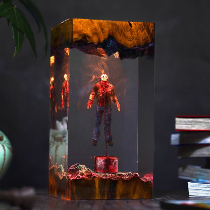 Jason Voorhees Underwater Resin Lamp