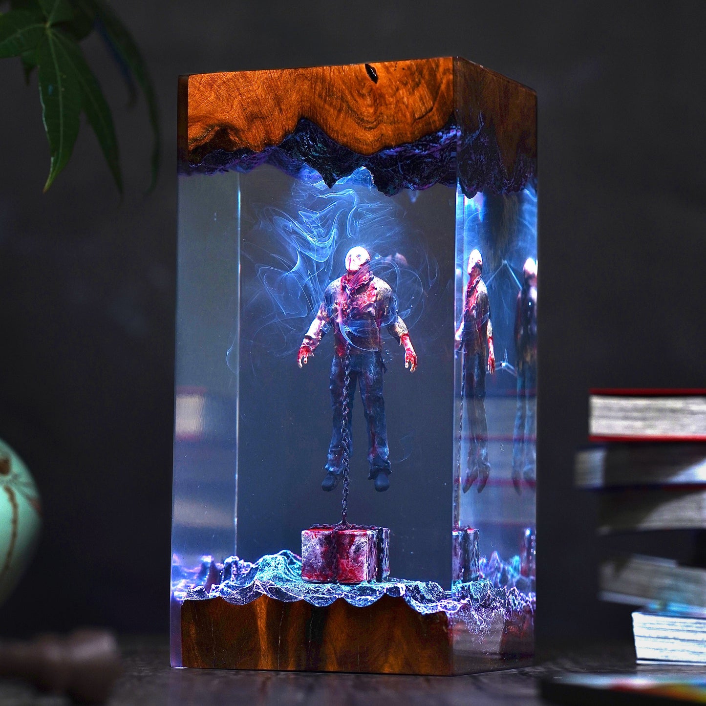 Jason Voorhees Underwater Resin Lamp