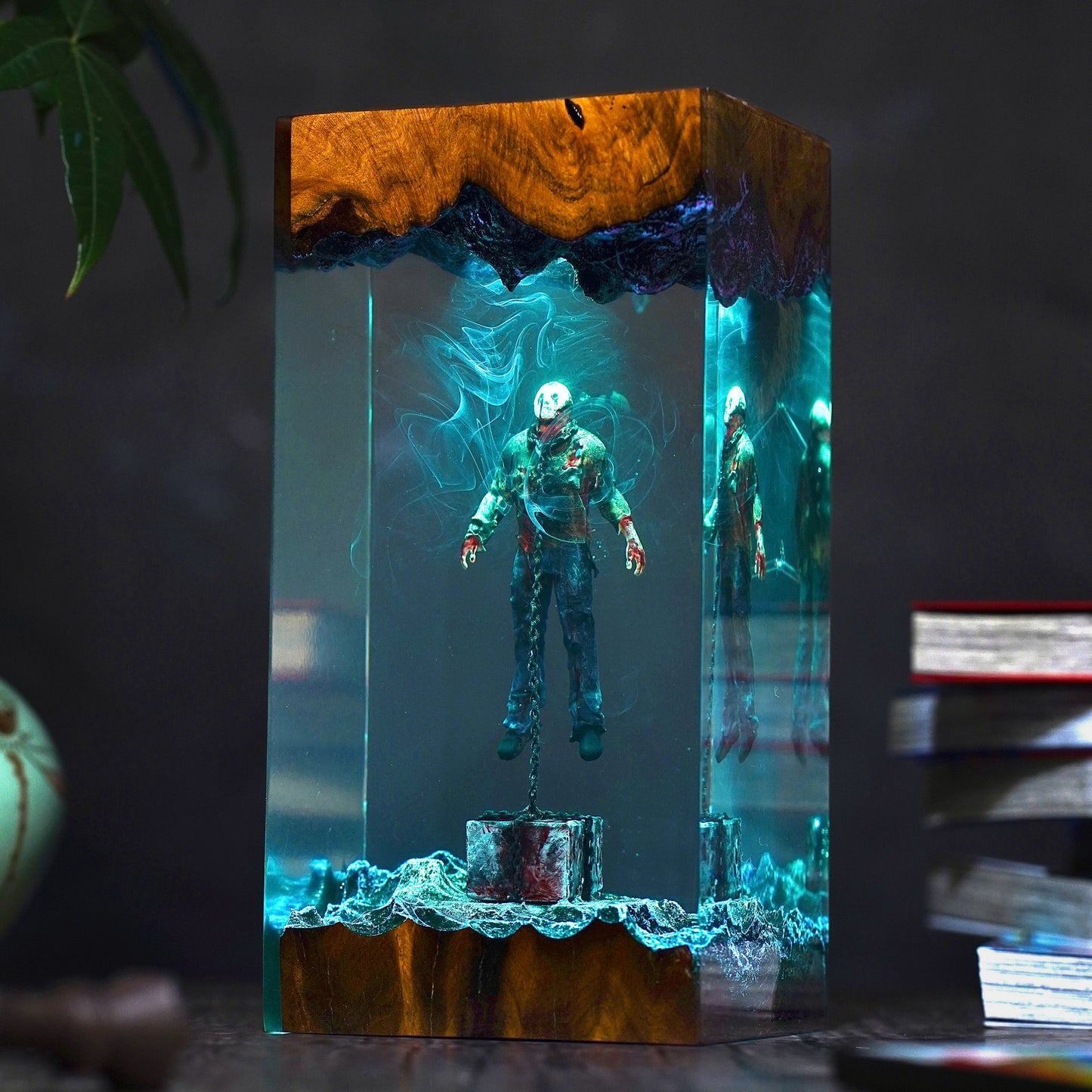 Jason Voorhees Underwater Resin Lamp