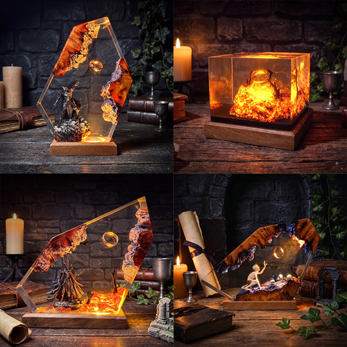 LOTR Resin Lamp