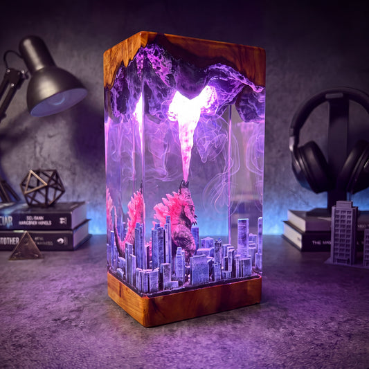 Godzilla 3 Resin Lamp