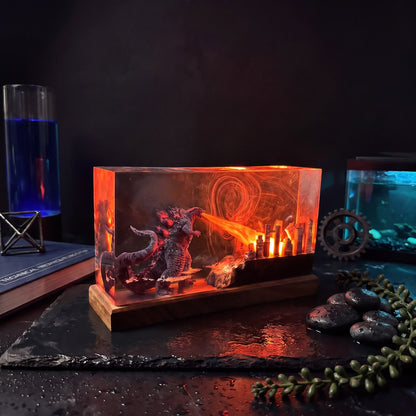 Godzilla Resin Lamp