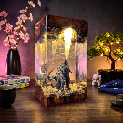 Godzilla Resin Lamp