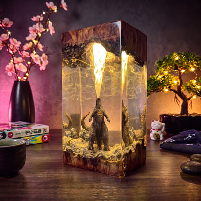Godzilla Resin Lamp