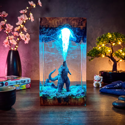 Godzilla Resin Lamp