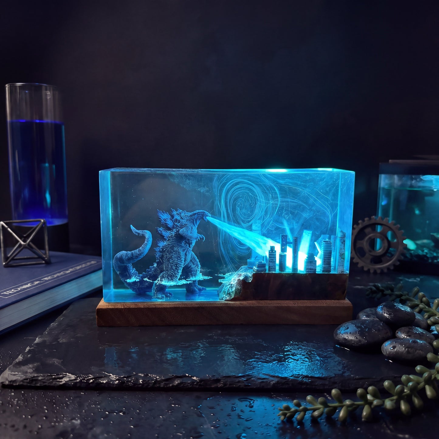 Godzilla Resin Lamp