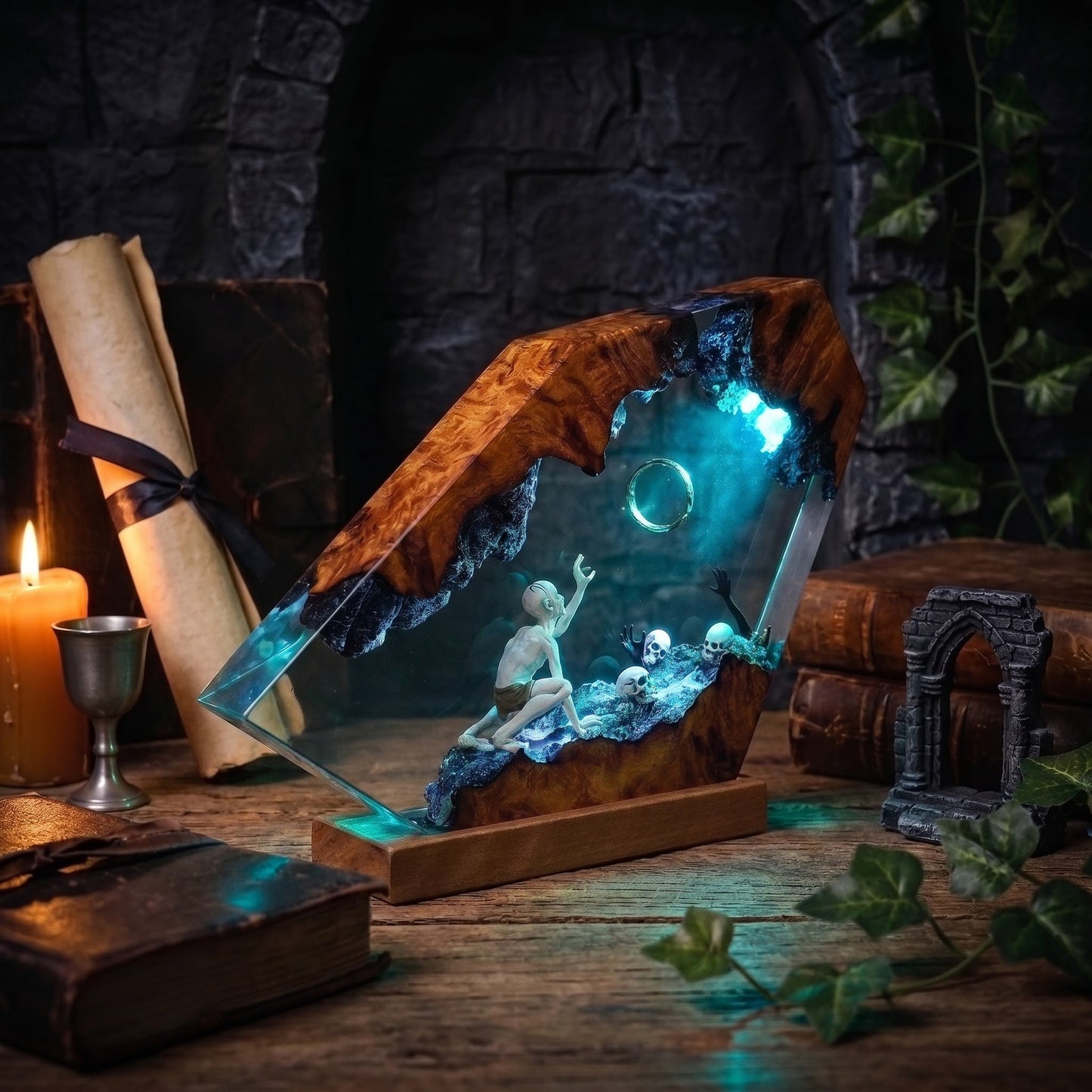 Golum LOTR Resin Lamp
