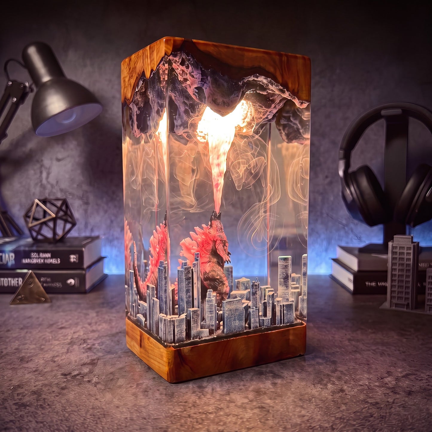 Godzilla 3 Resin Lamp