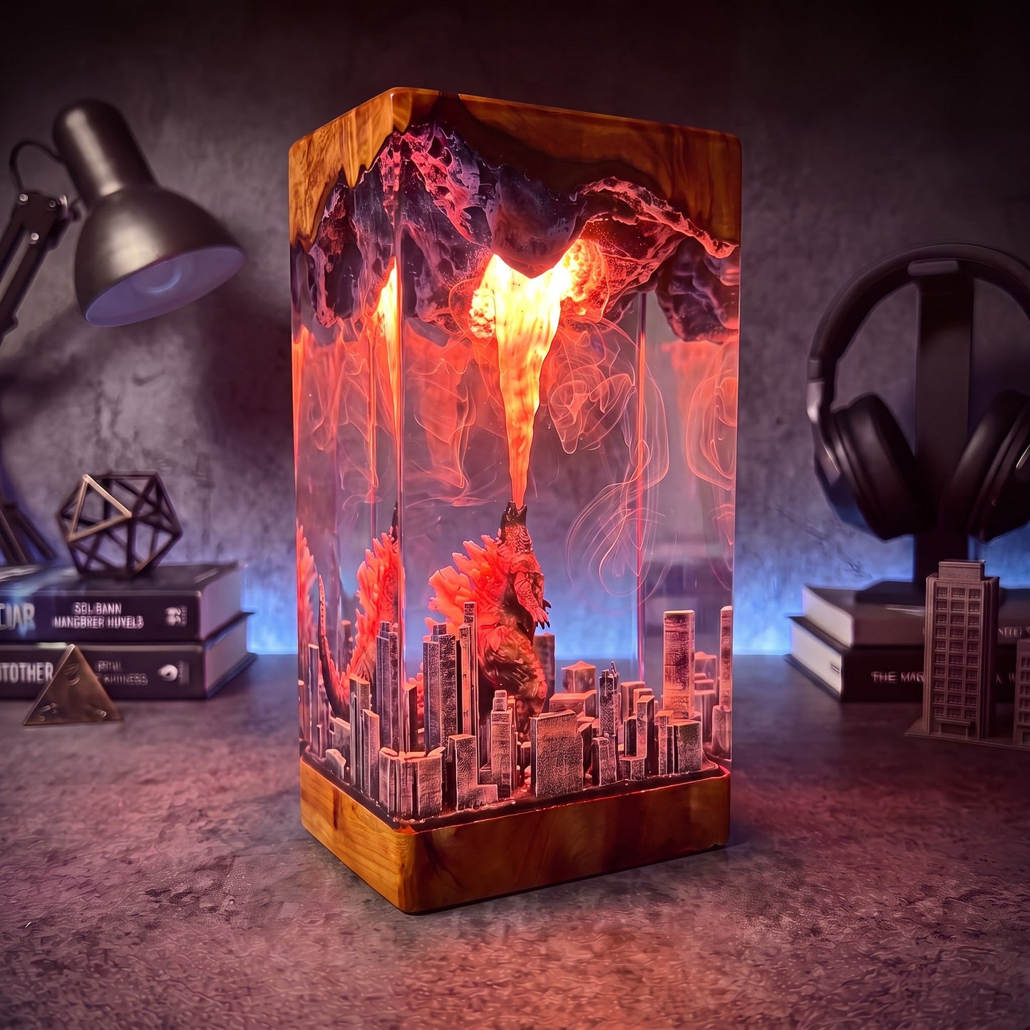 Godzilla 3 Resin Lamp