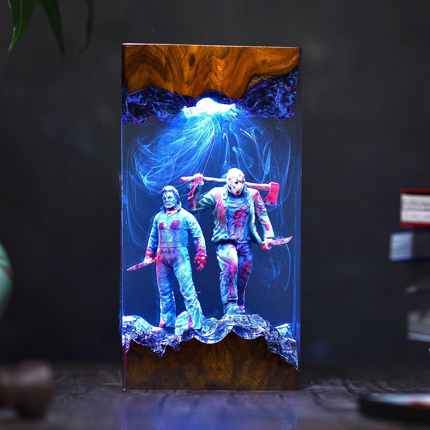 Michael Myers & Jason Voorhees Resin Lamp