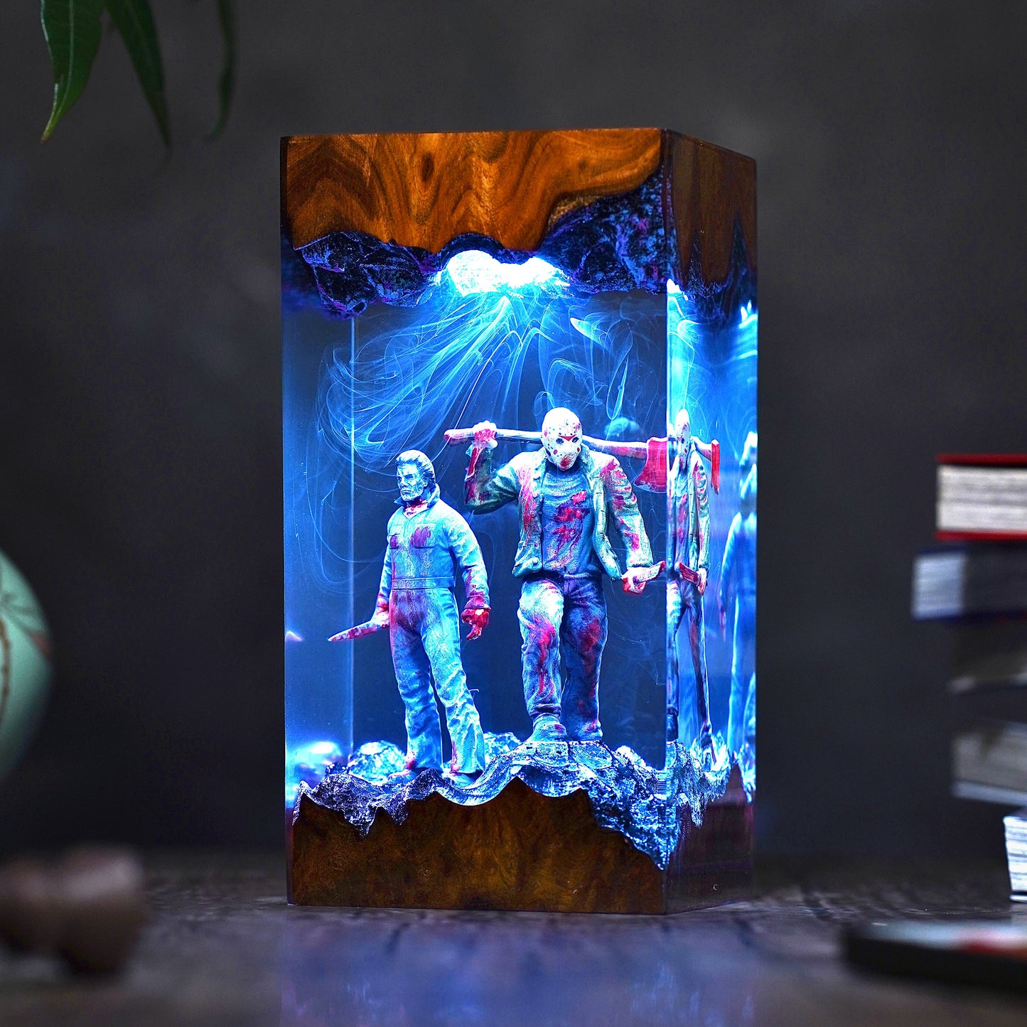 Michael Myers & Jason Voorhees Resin Lamp
