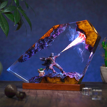 Mandalorian $ Baby Yoda v2 Resin Lamp