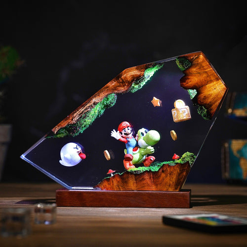 Super Mario Resin Lamp