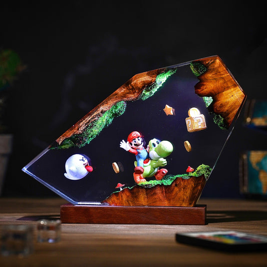 Super Mario Resin Lamp