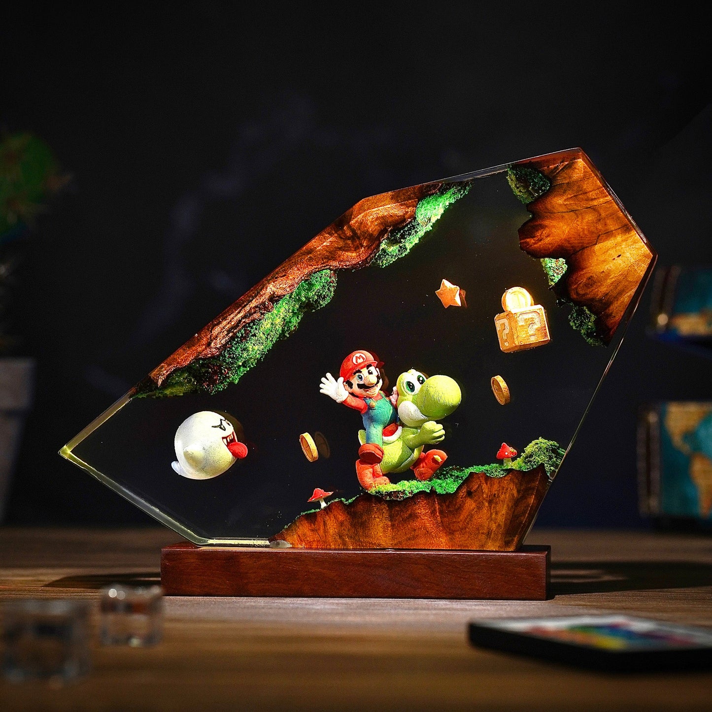 Super Mario Resin Lamp