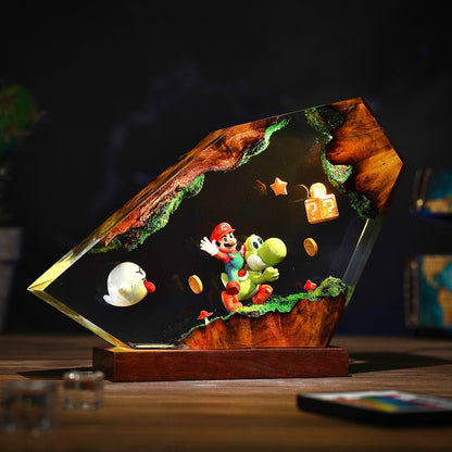 Super Mario Resin Lamp