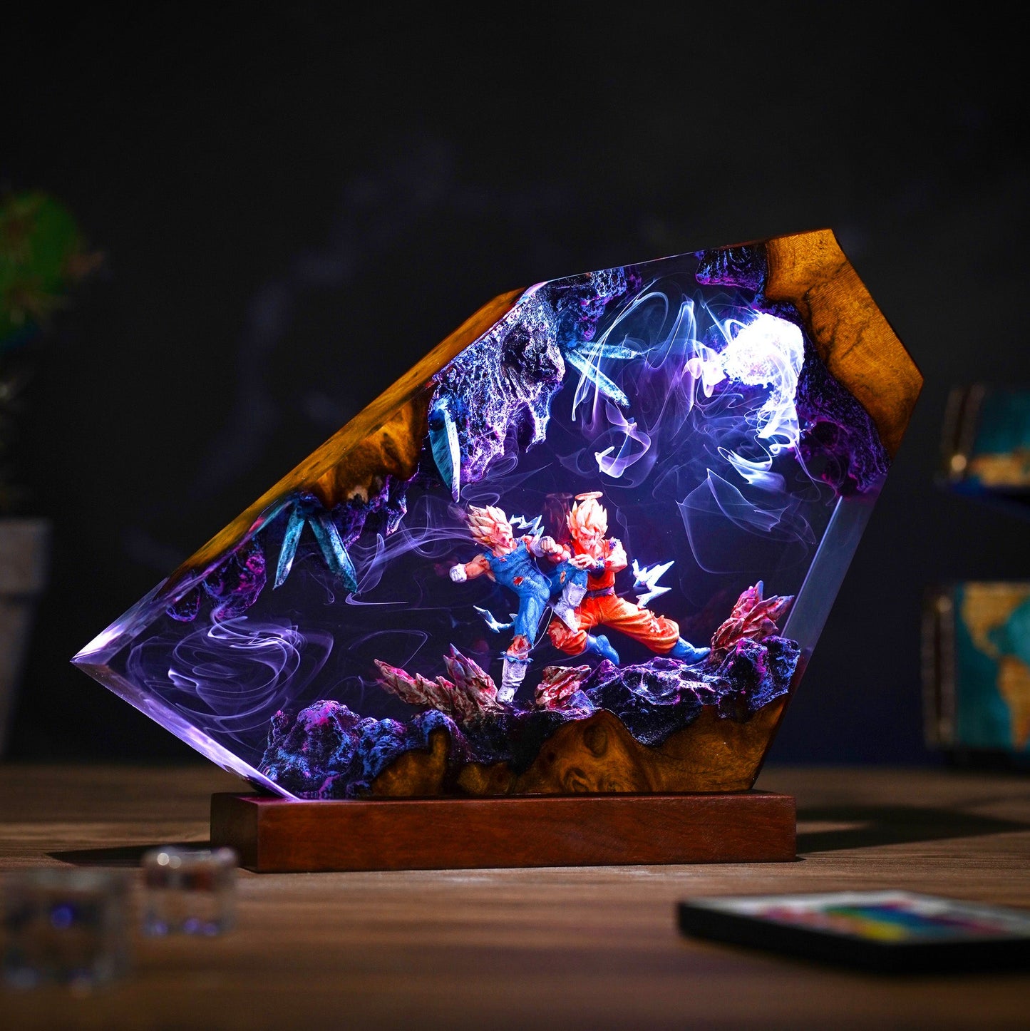 Goku vs Vegeta Resin Lamp