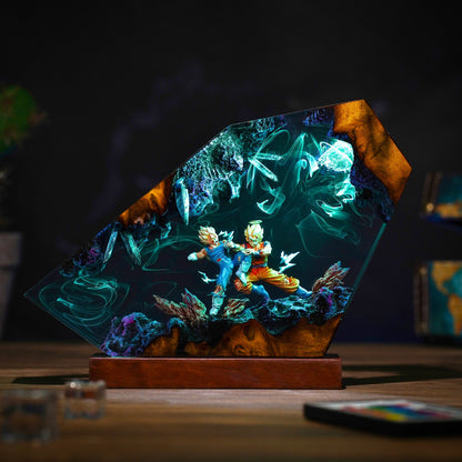Goku vs Vegeta Resin Lamp