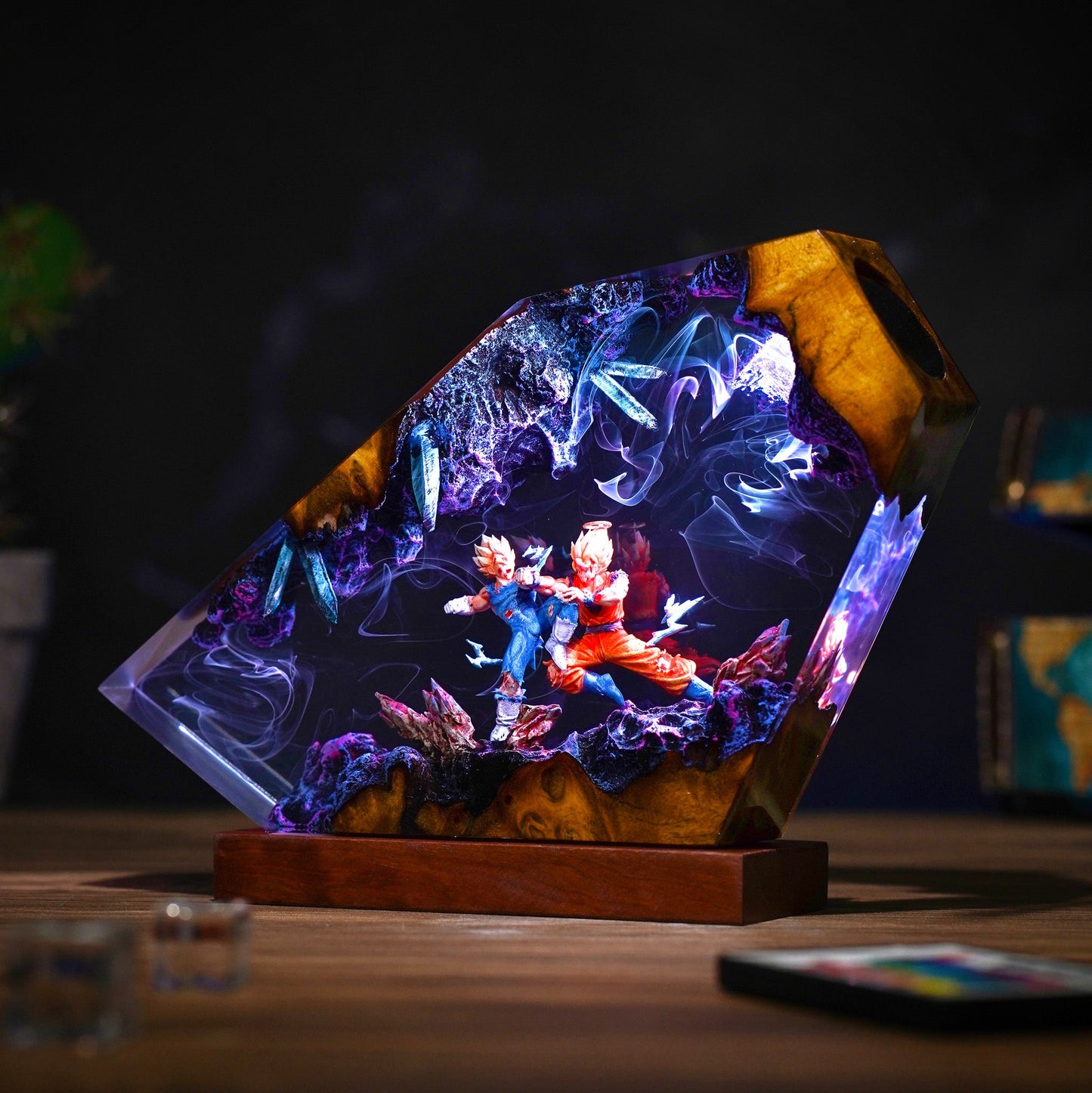 Goku vs Vegeta Resin Lamp