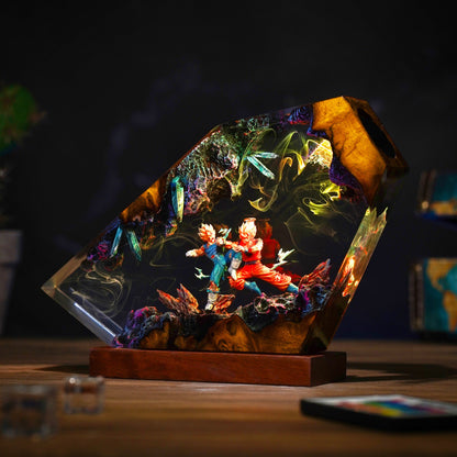 Goku vs Vegeta Resin Lamp