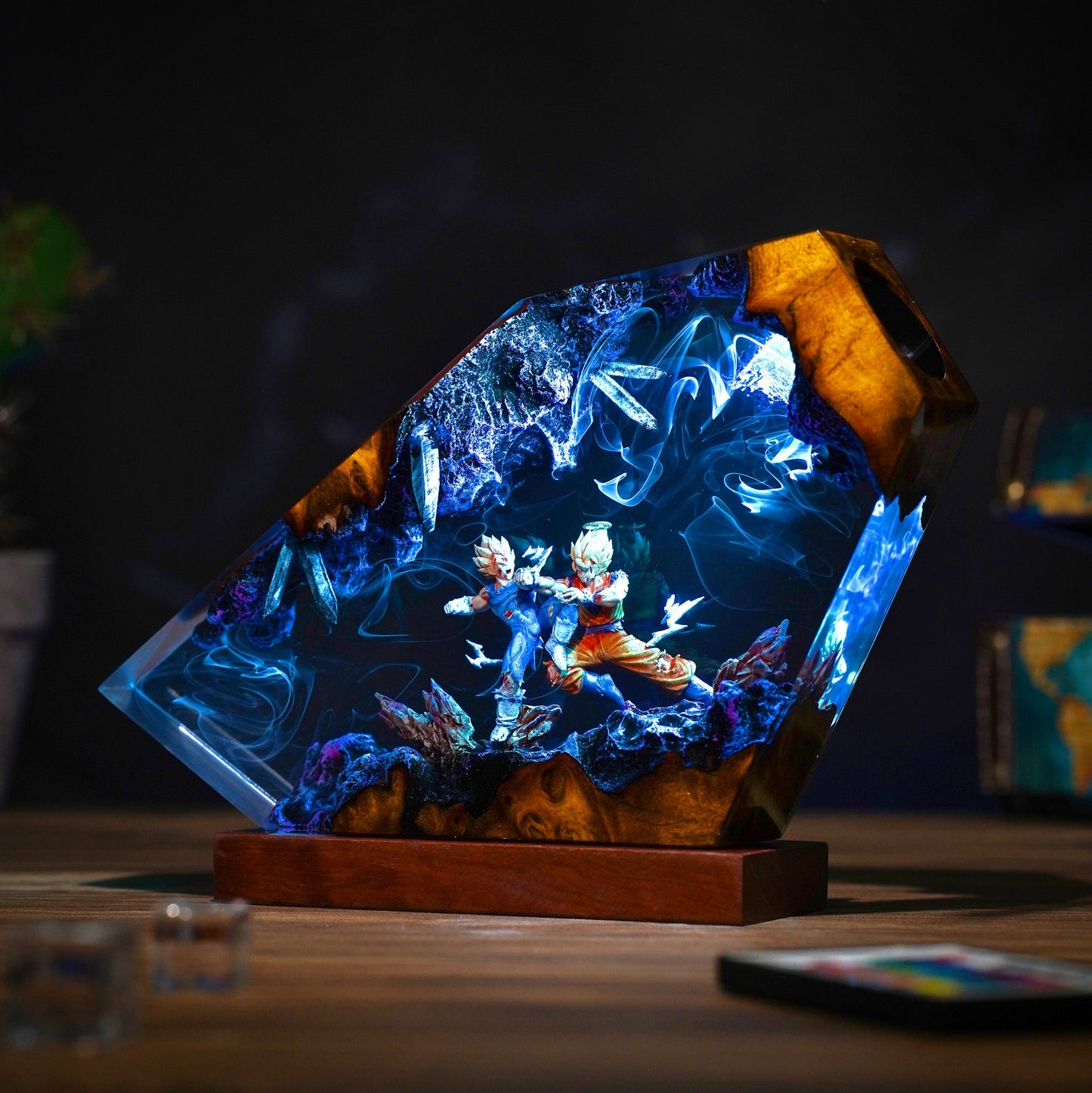 Goku vs Vegeta Resin Lamp
