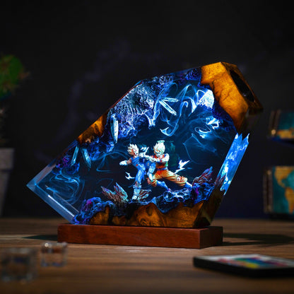 Goku vs Vegeta Resin Lamp