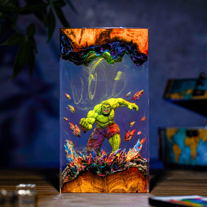 Hulk Resin Lamp