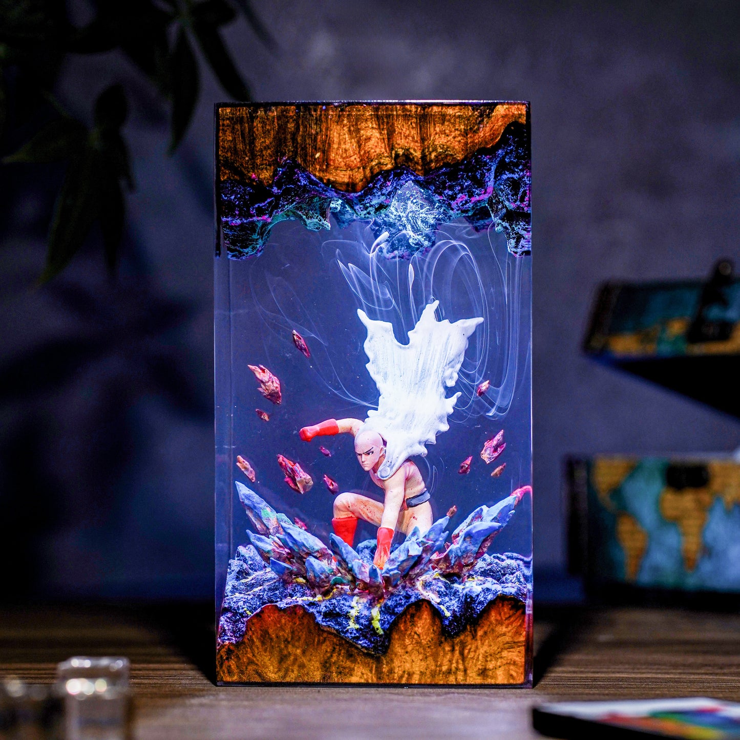 One Punch Man Resin Lamp