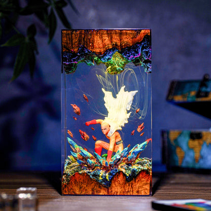 One Punch Man Resin Lamp