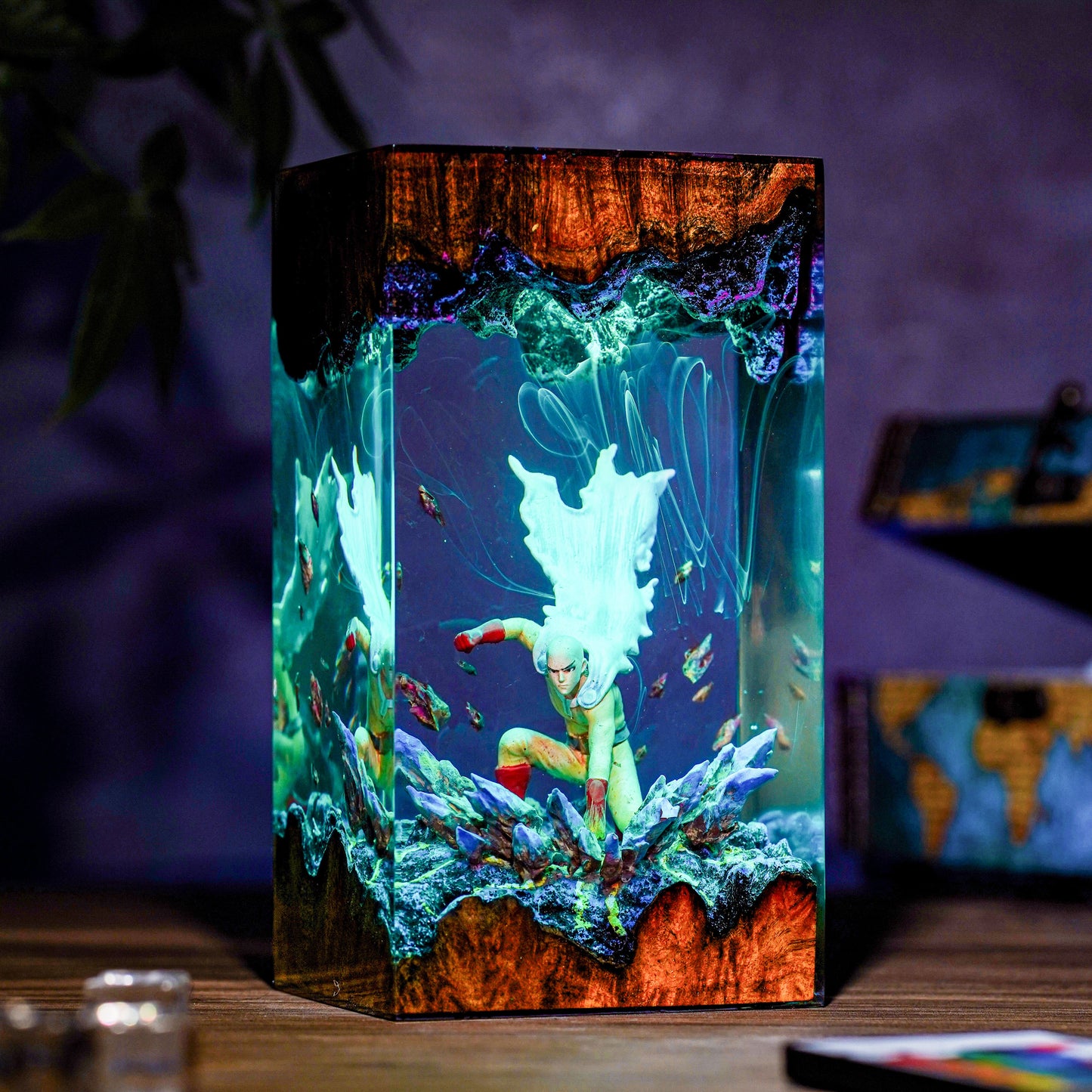 One Punch Man Resin Lamp