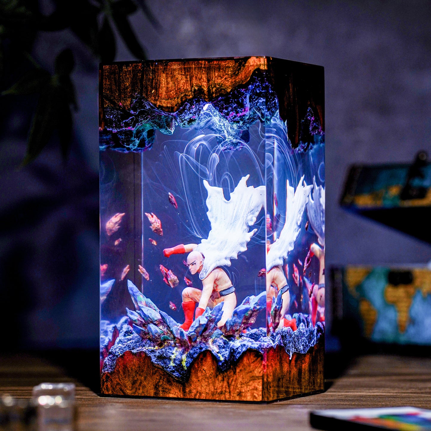 One Punch Man Resin Lamp