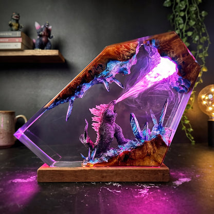 Godzilla 4 Resin Lamp
