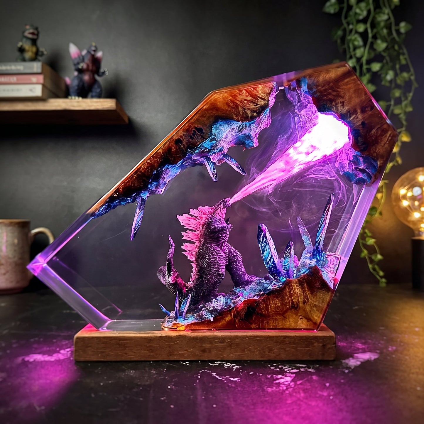 Godzilla Resin Lamp