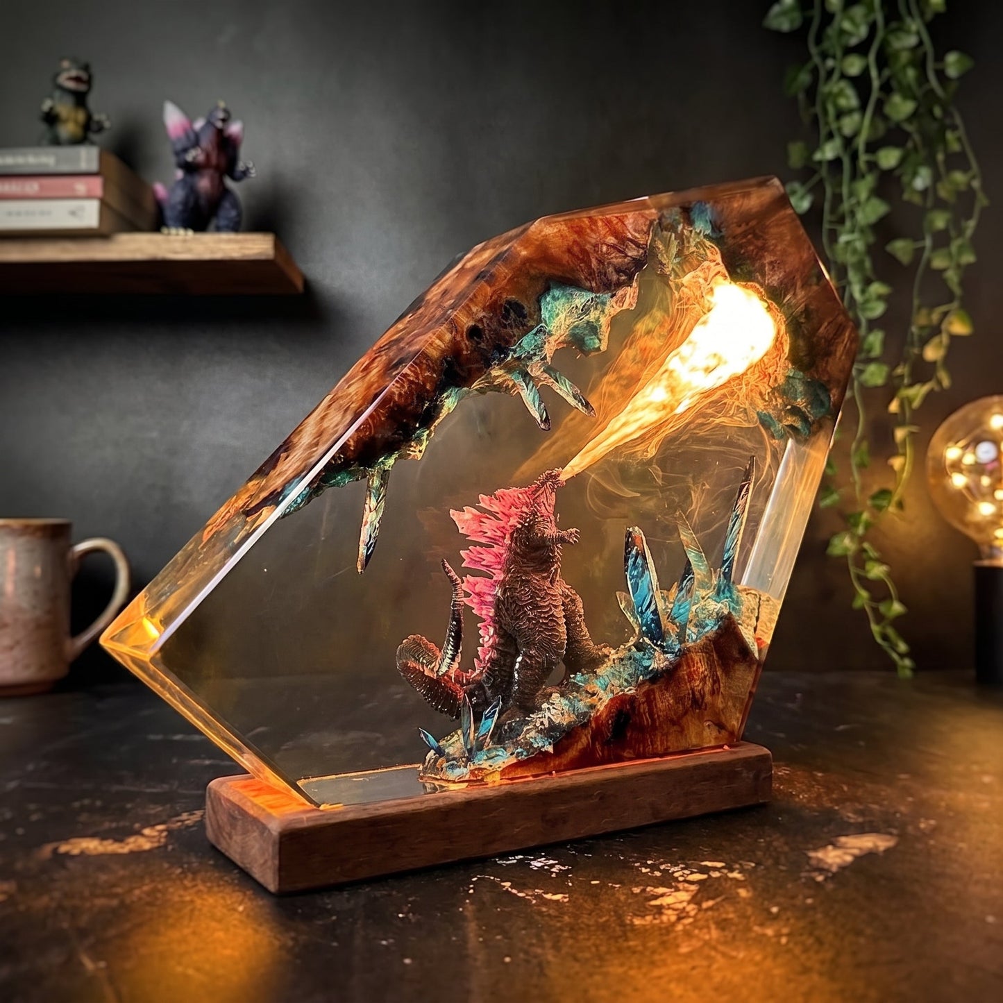 Godzilla 4 Resin Lamp