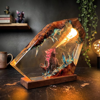 Godzilla Resin Lamp
