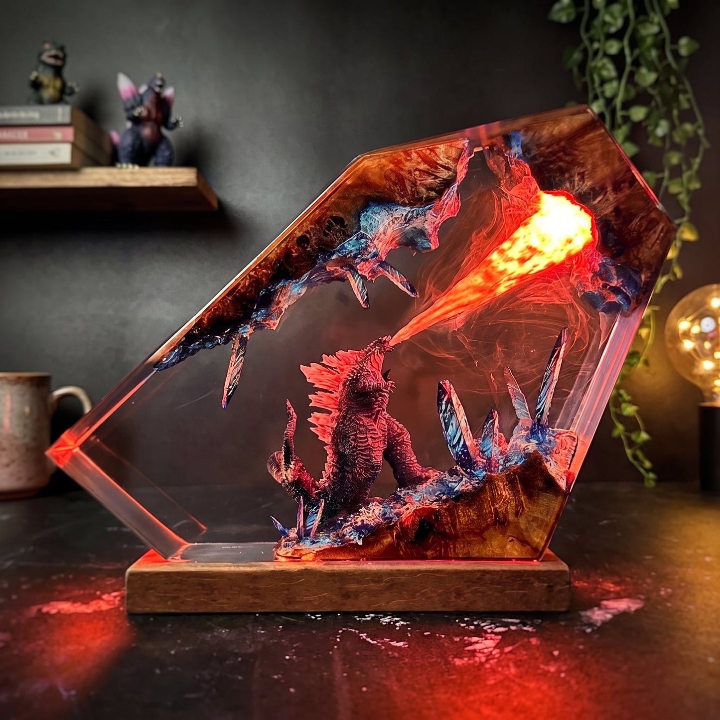 Godzilla Resin Lamp