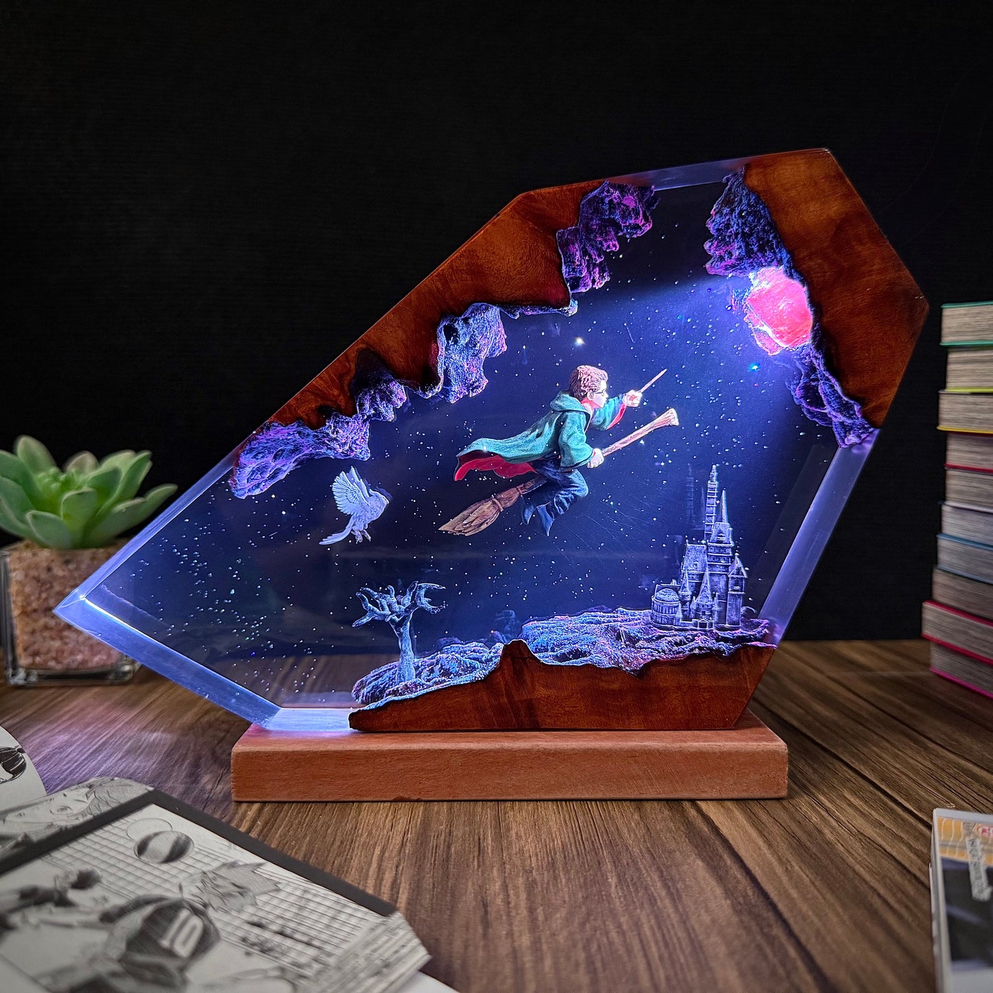 Harry Potter Resin Lamp