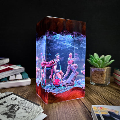 Jinx & Vi Arcane Resin Lamp
