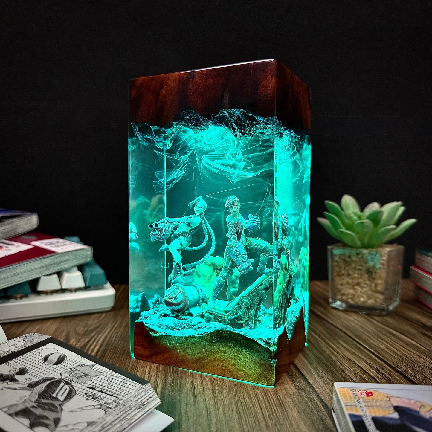Jinx & Vi Arcane Resin Lamp