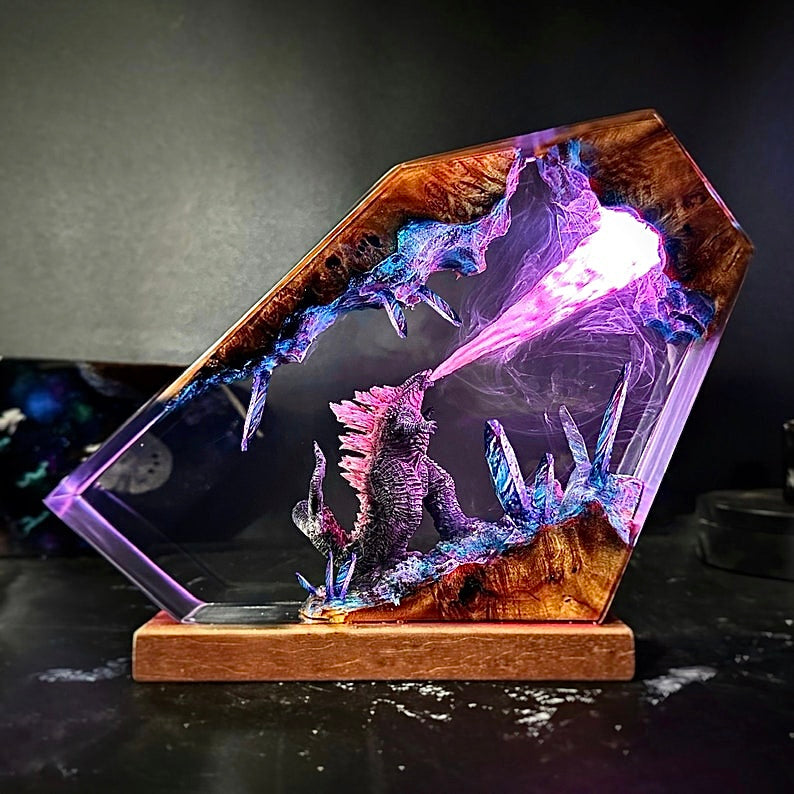 Godzilla 4 Resin Lamp