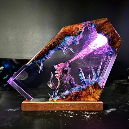 Godzilla 4 Resin Lamp