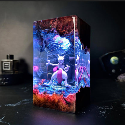 Mewtwo Resin Lamp
